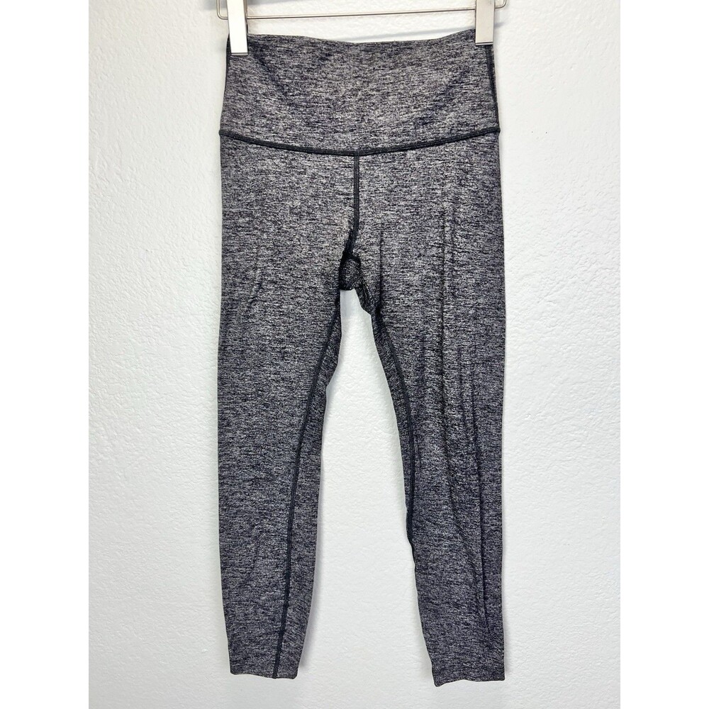lululemon High Rise Gray Ankle Leggings Size 6